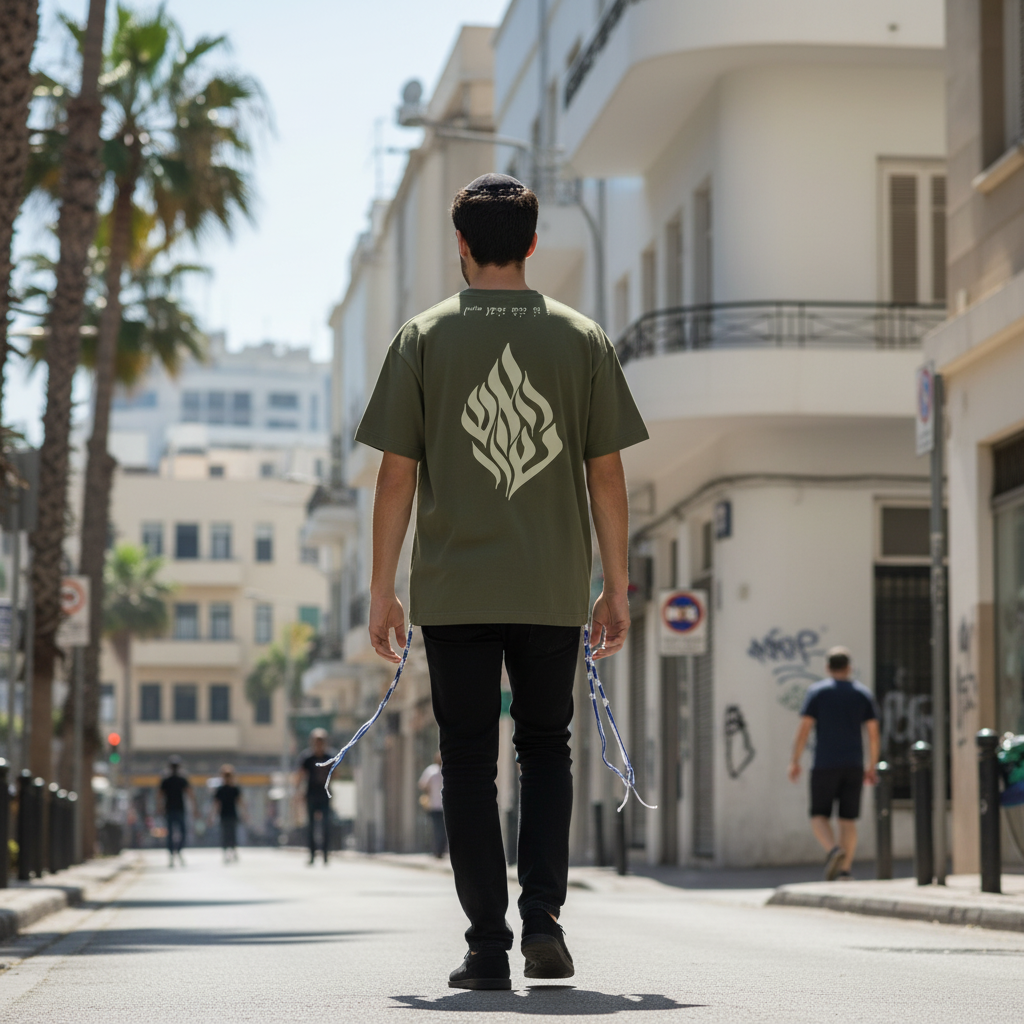 T-shirt tsitsit Flame