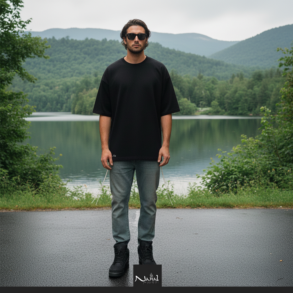 T-shirt tsitsit - Flame Edition Black